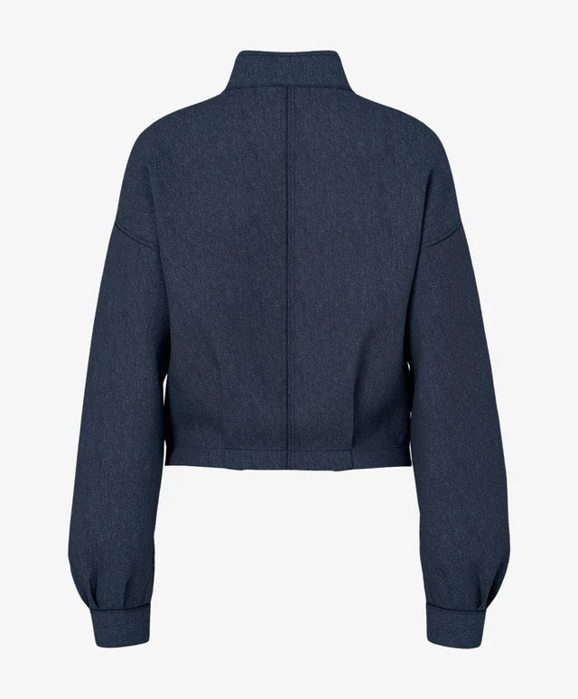 Hdmolly Cropped Denim Jacket - Blue Denim