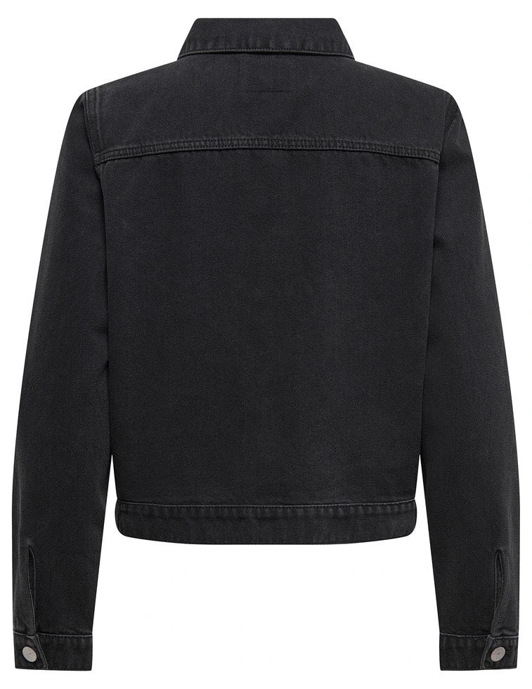 Onlrilla L/s Jacket Akm Dnm - Black Denim