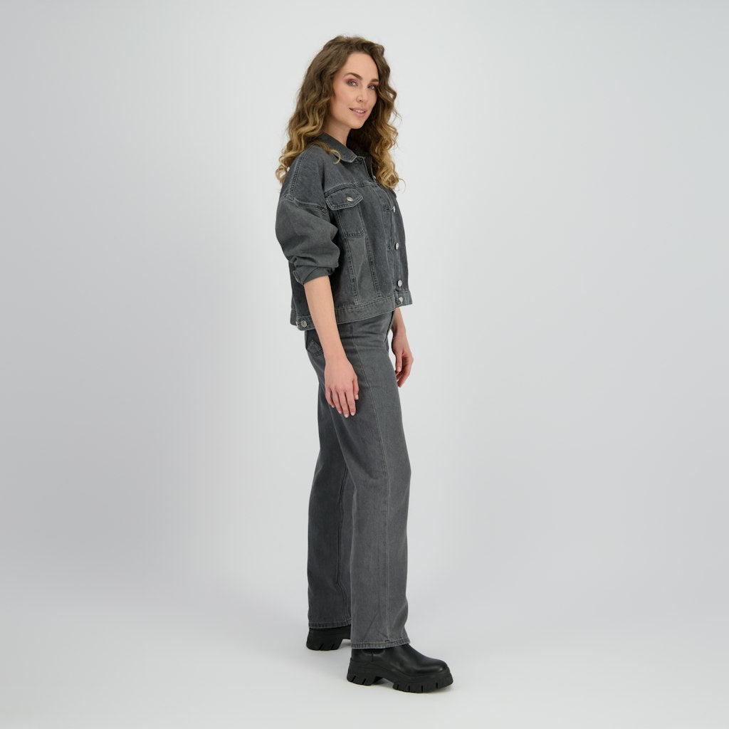 Veronica Star Jacket - Grey Denim