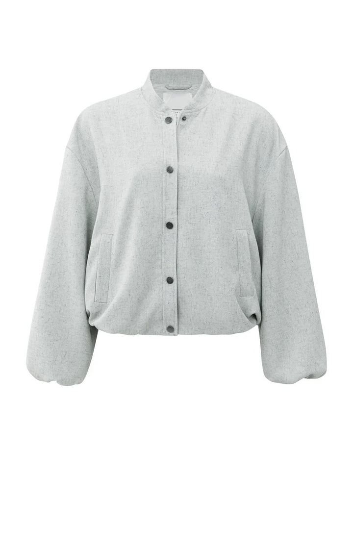 Woven Oversized Jacket - Grijs Dessin