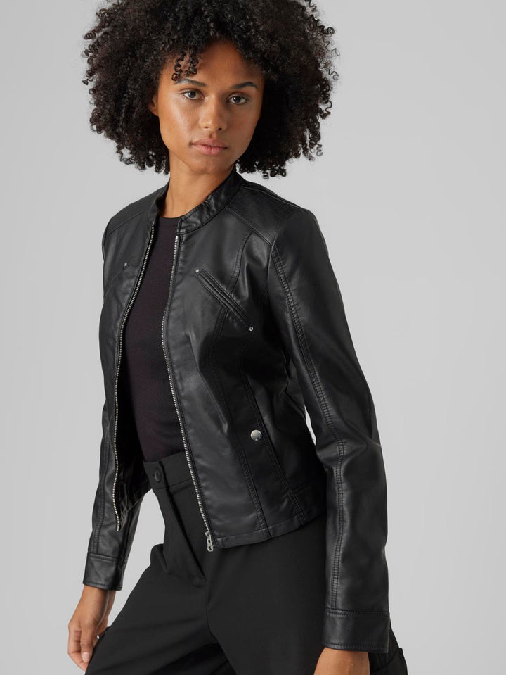 Vmfavodona Coated Jacket - Zwart