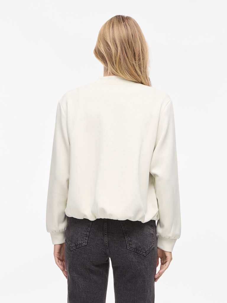 Vianyera O-neck L/s Shacket - Ecru