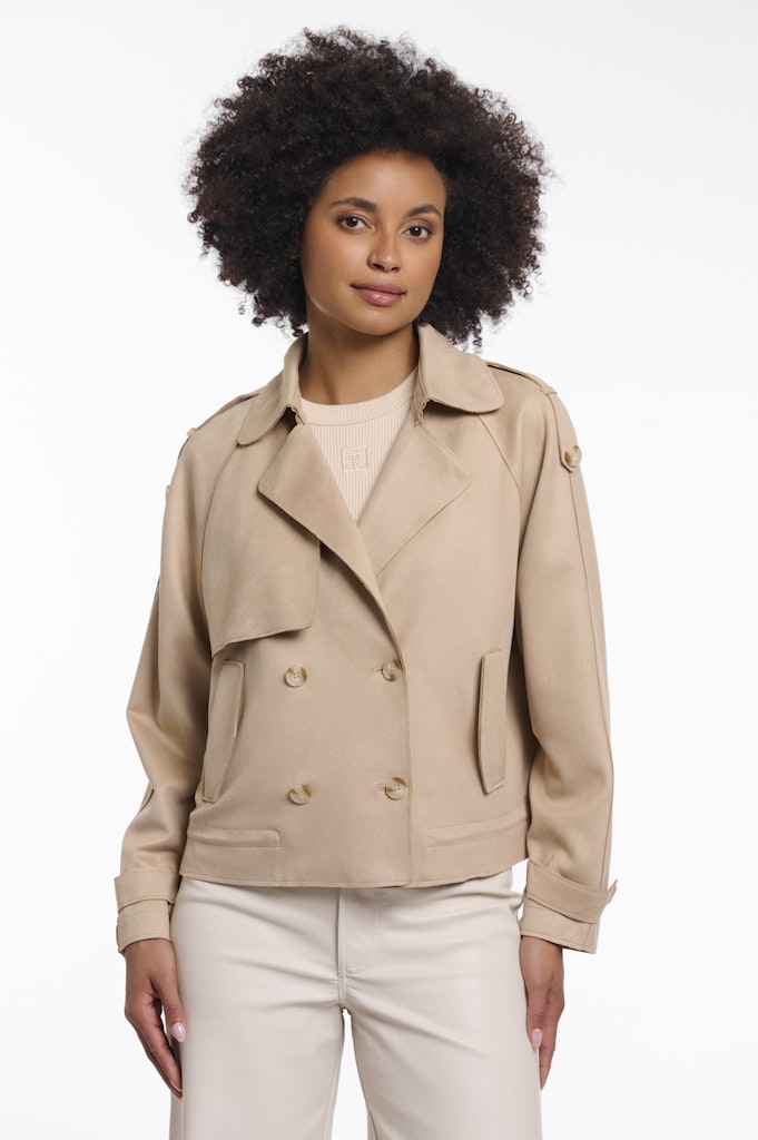 Double Breasted Jacket - Zand