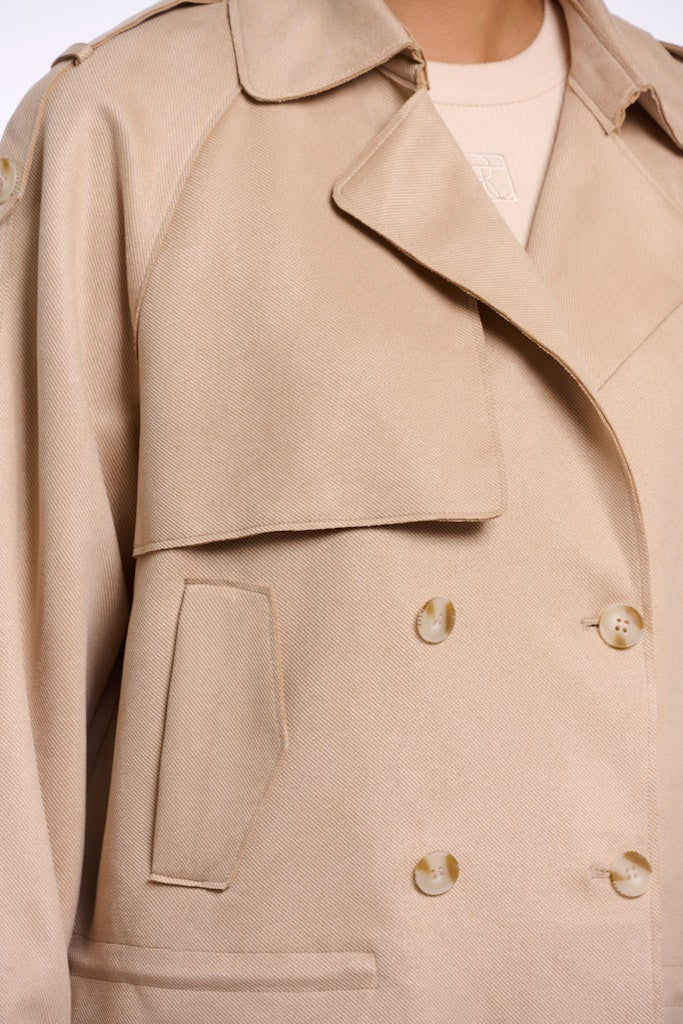 Double Breasted Jacket - Zand