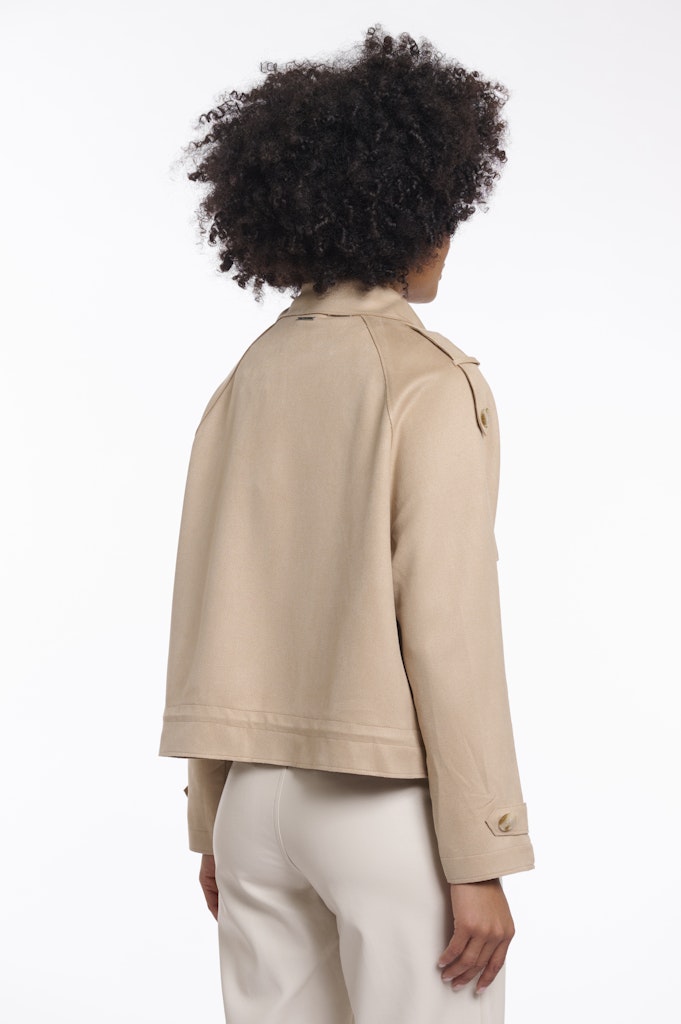 Double Breasted Jacket - Zand