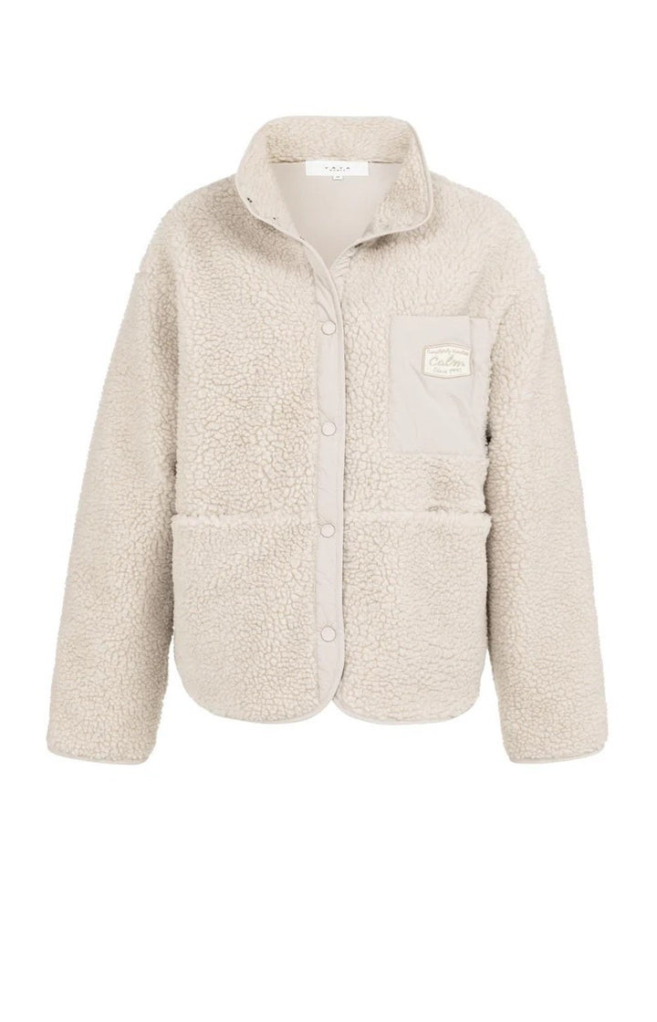 Teddy Jack Met Nylon Borstzak - Beige