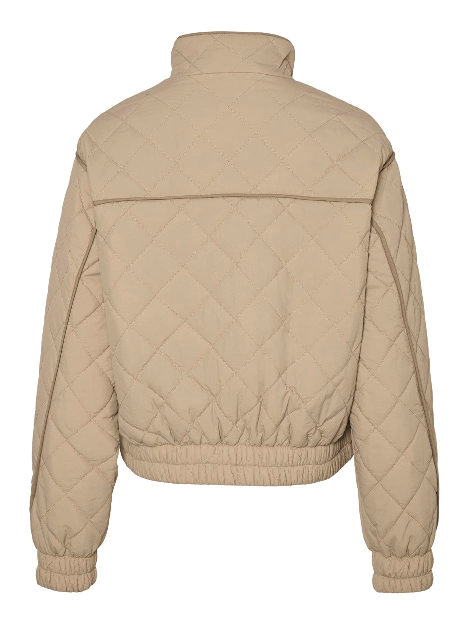 Vmvilma Short Jacket Ent - Beige