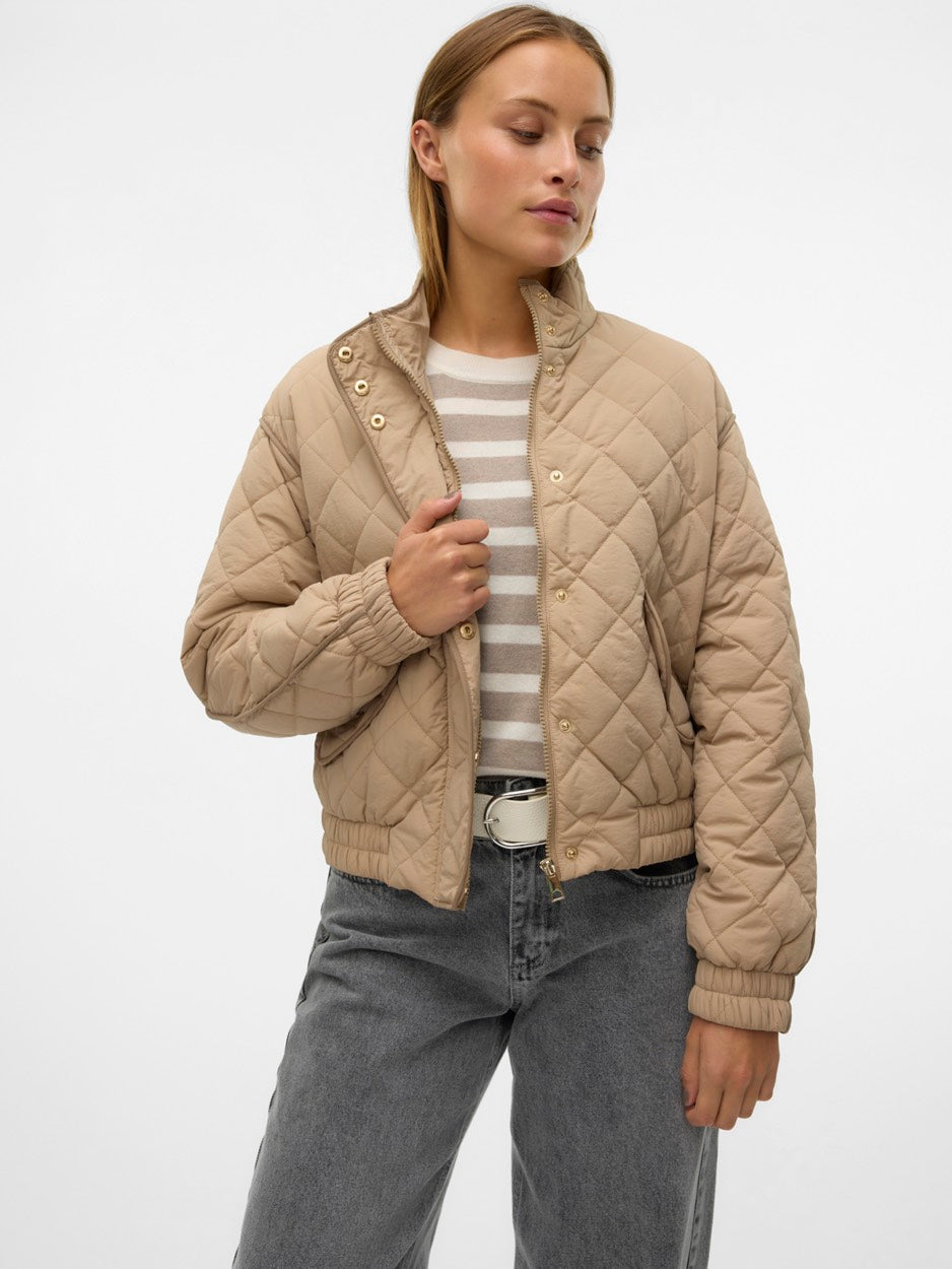 Vmvilma Short Jacket Ent - Beige