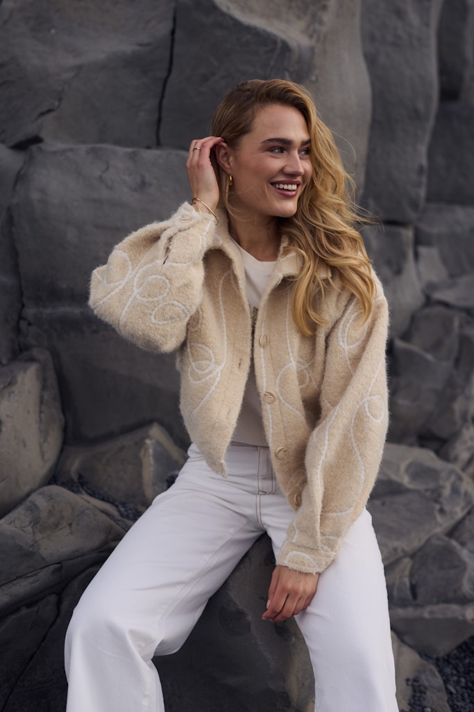 Milou Jacket - Ecru Dessin
