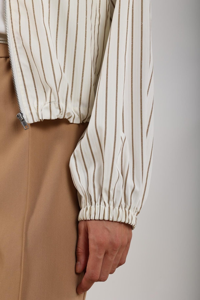 Jade Jacket Stripe - Ecru Dessin