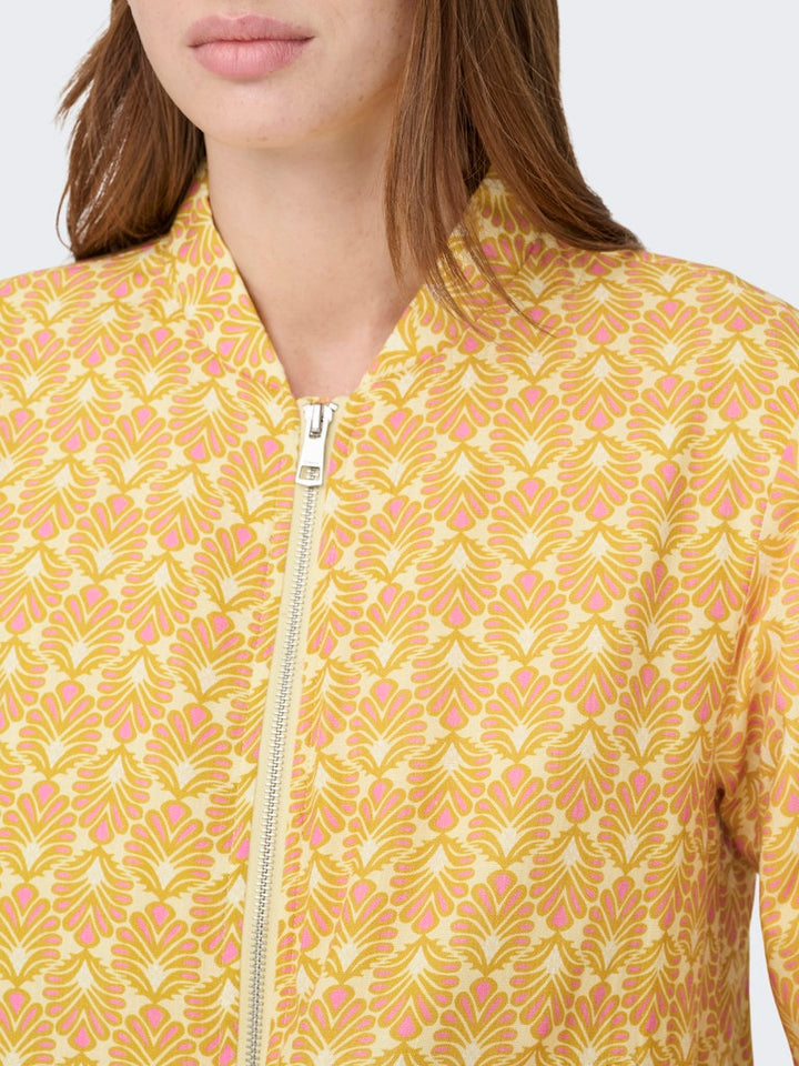 Onlbiana Aop Bomber Cs Otw - Geel Dessin