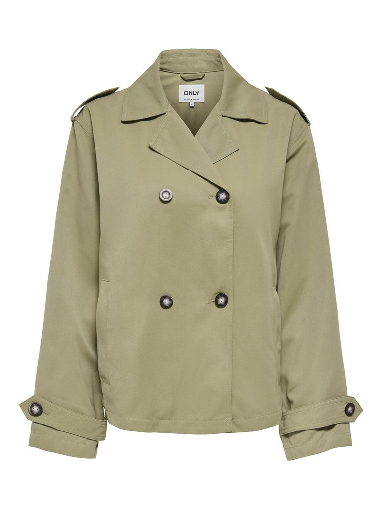 Onlhannah Short Trenchcoat Otw - Army