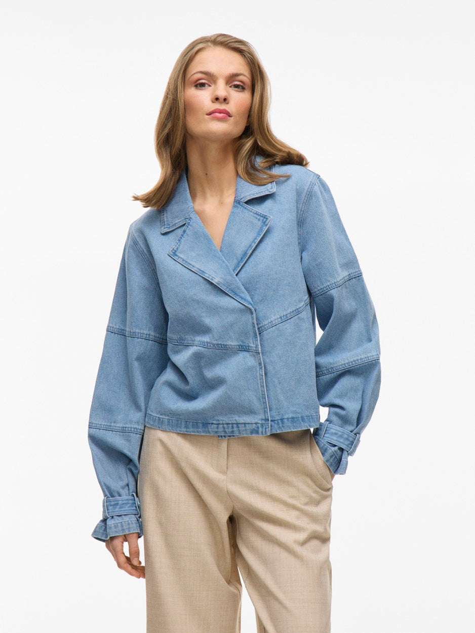 Vivikea Denim Trenchcoat Jacket - Blue Denim