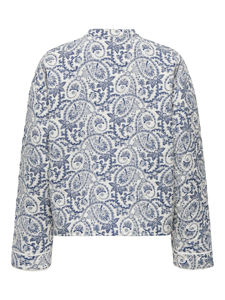 Onlhallie Quilted Jacket Otw Noos - Blauw Dessin