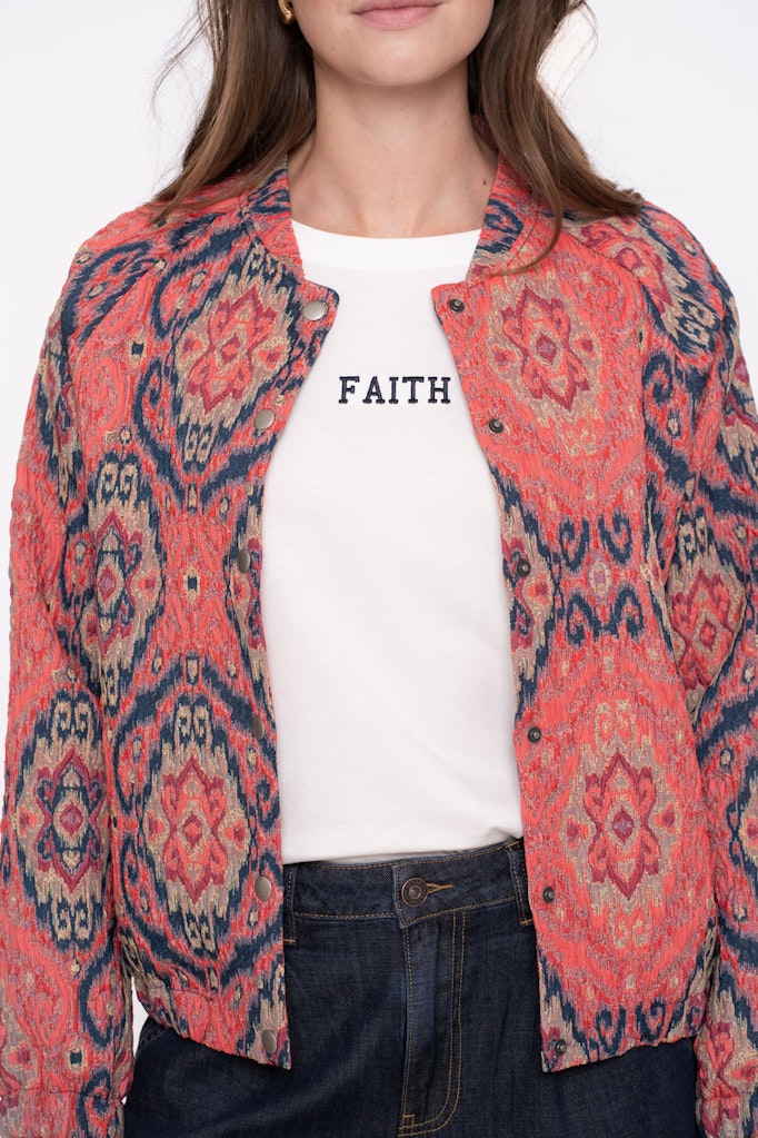Jacket Print - Rood Dessin