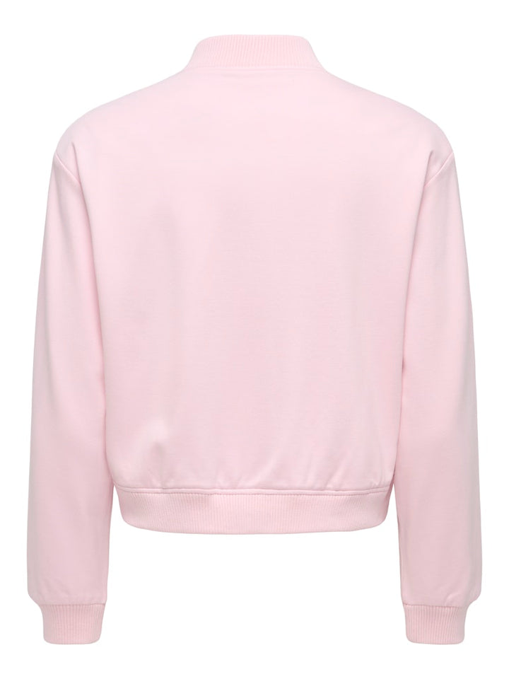 Onlpoptrash L/s Short Bomber Pnt - Fuchsia