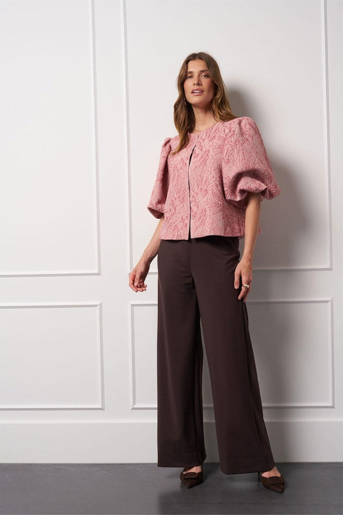 Hanne Jacquard Jacket - Roze