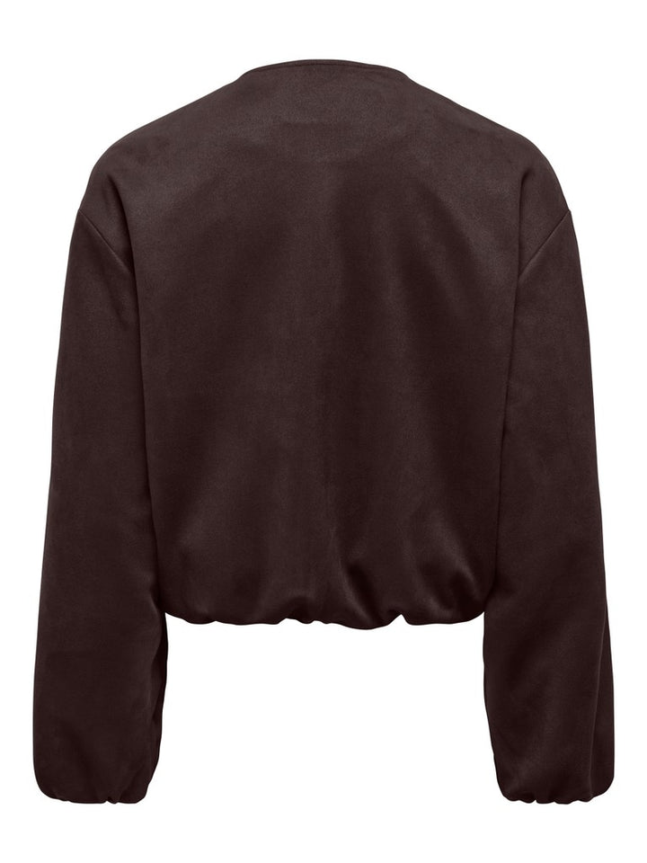 Jdynia Faux Suede Balloon Jacket Otw Yfm - Bruin