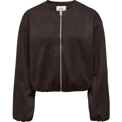 Jdynia Faux Suede Balloon Jacket Otw Yfm - Bruin