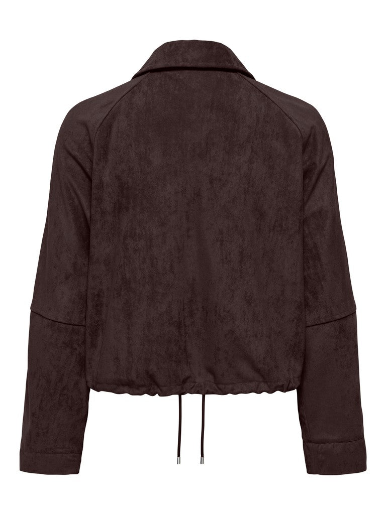 Onllixa L/s Faux Suede Jacket Cc Pnt - Bruin