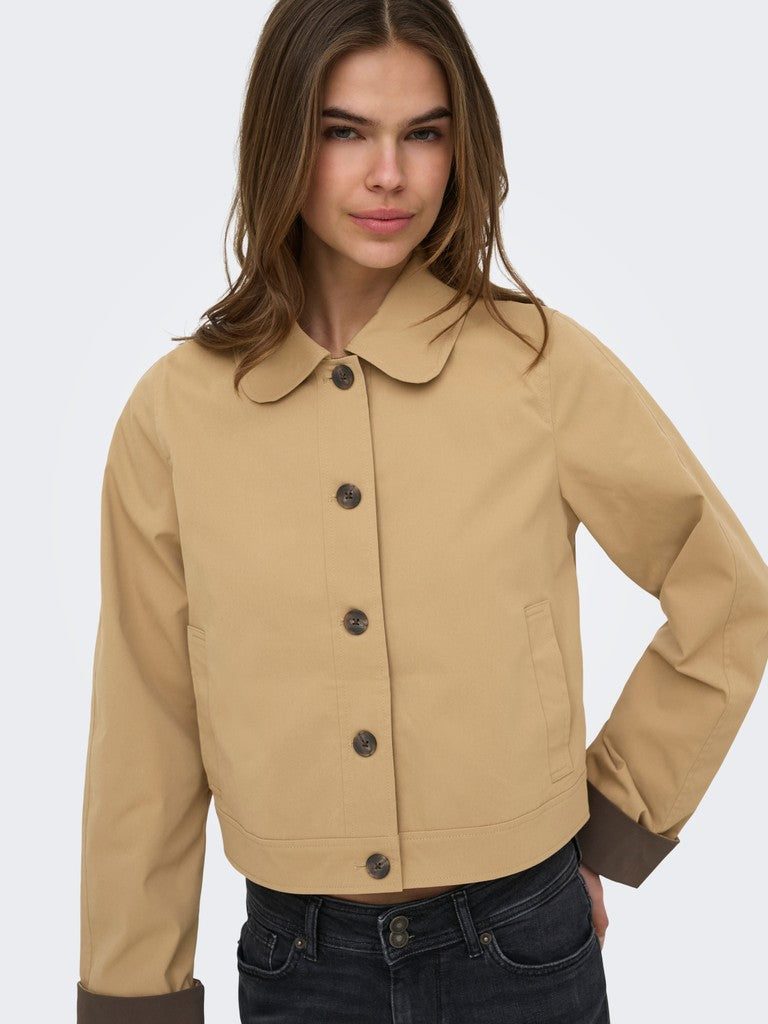Onlorchid Life Contrast Jacket Otw - Licht Bruin
