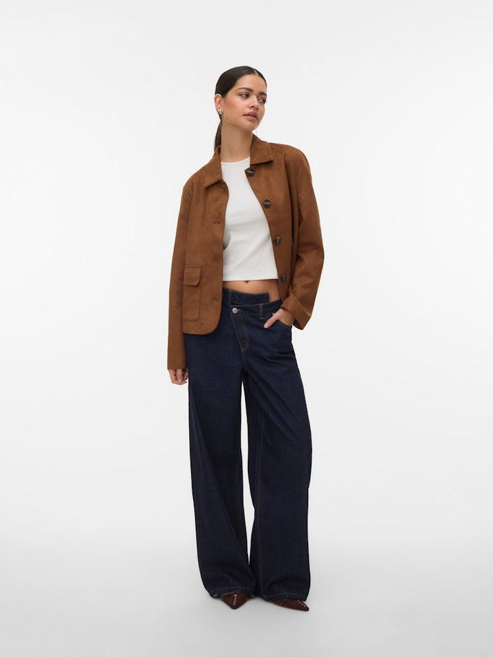 Vmjose Kelly Short Jacket Ga Noos - Cognac