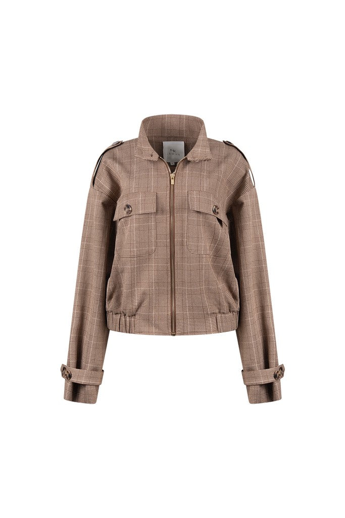 Hope Jacket Check - Bruin Dessin