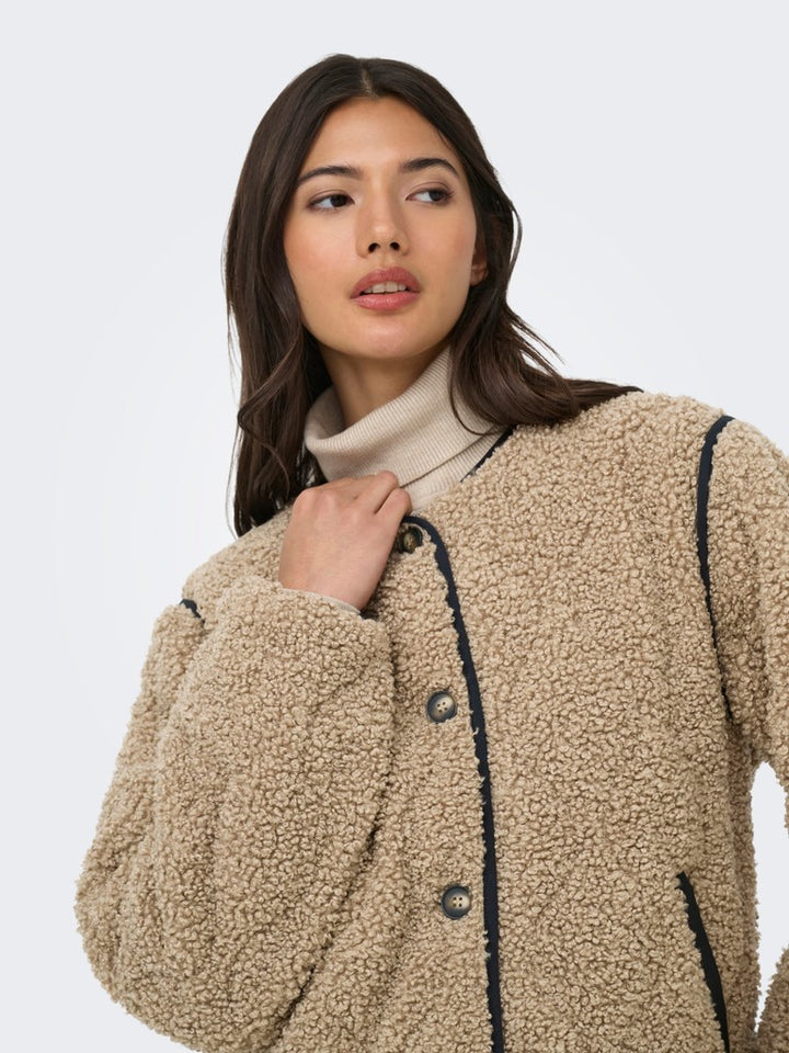 Onlines Teddy Jacket Cc Otw - Bruin Dessin