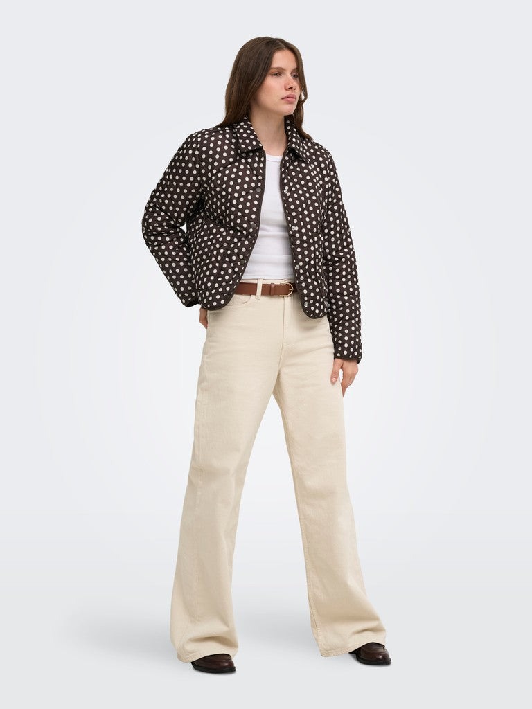 Onldottie Quilt Aop Jacket Cc Otw - Bruin Dessin