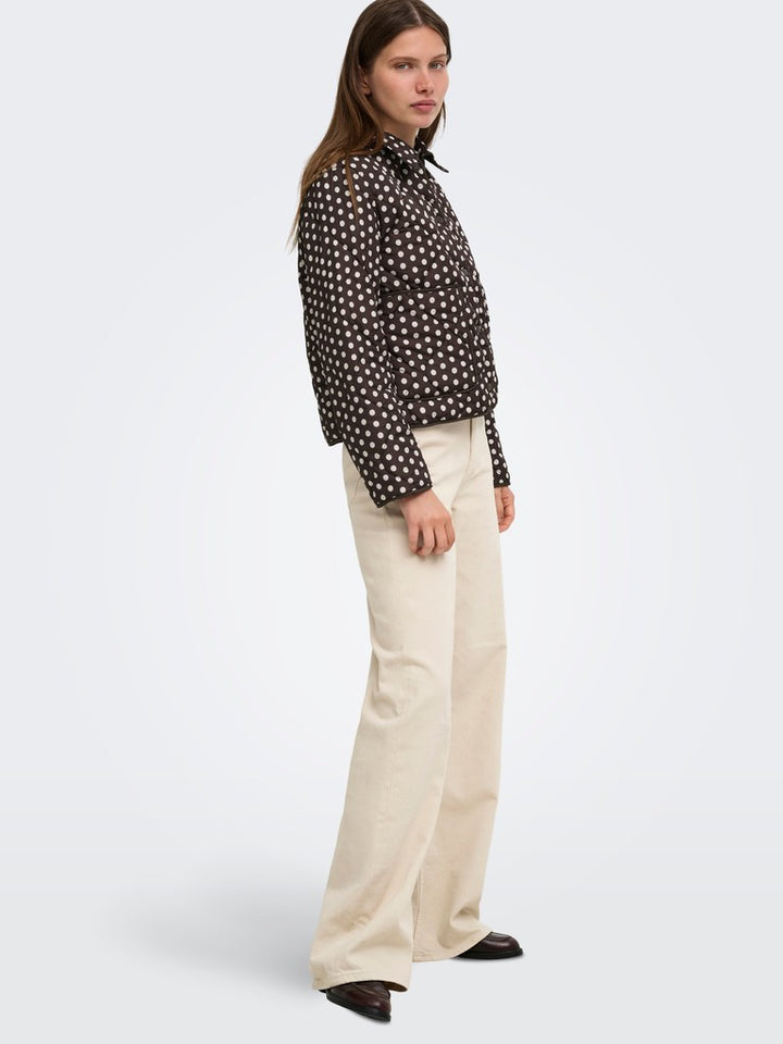 Onldottie Quilt Aop Jacket Cc Otw - Bruin Dessin