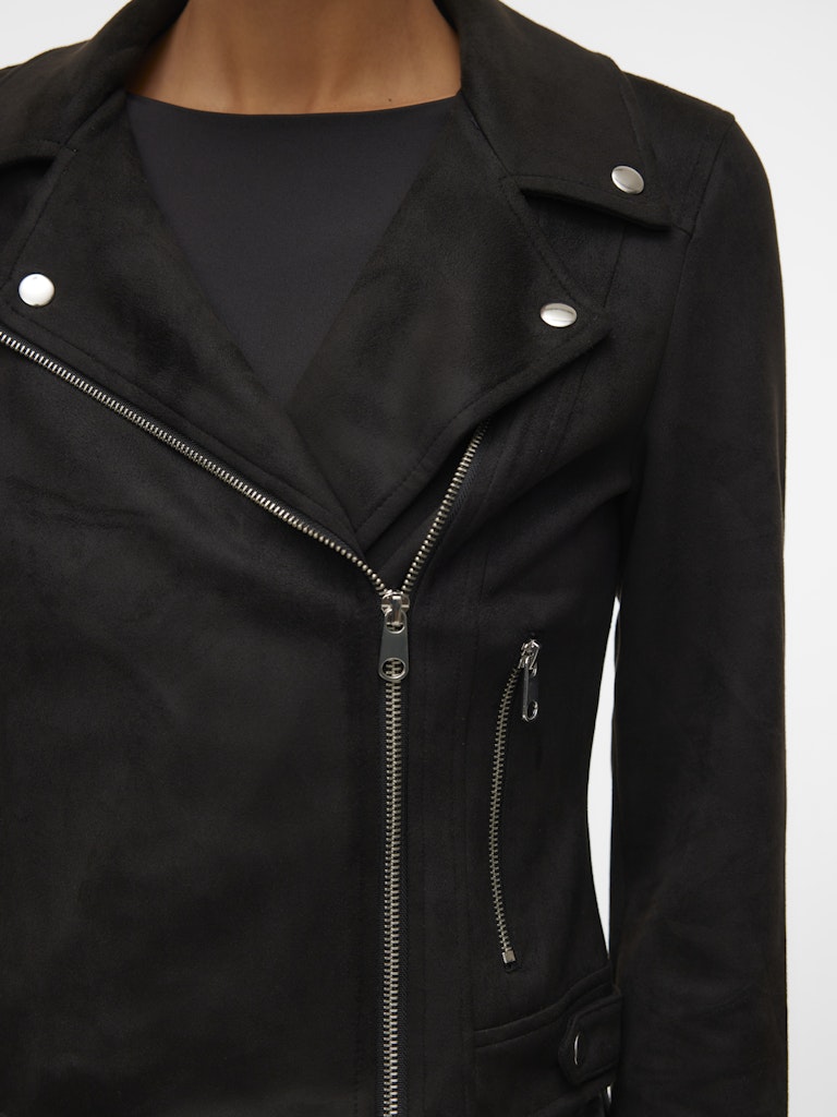 Vmjose Ss24 Short Faux Suede Jacket - Zwart