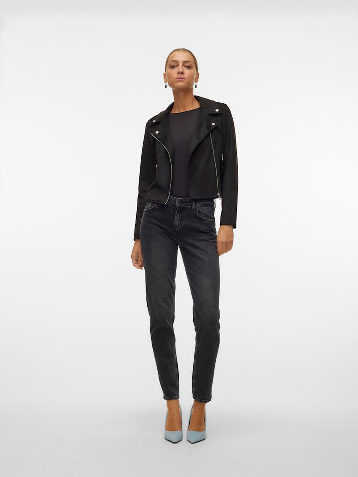 Vmjose Ss24 Short Faux Suede Jacket - Zwart