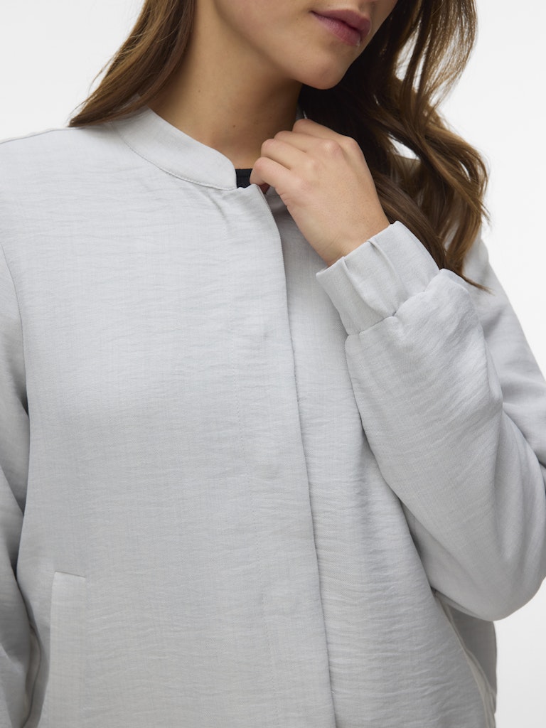 Vmjasmina Ls Bomber Jacket Exp - Lichtgrijs