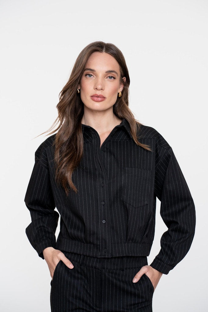 Jacket Stripes - Zwart Dessin