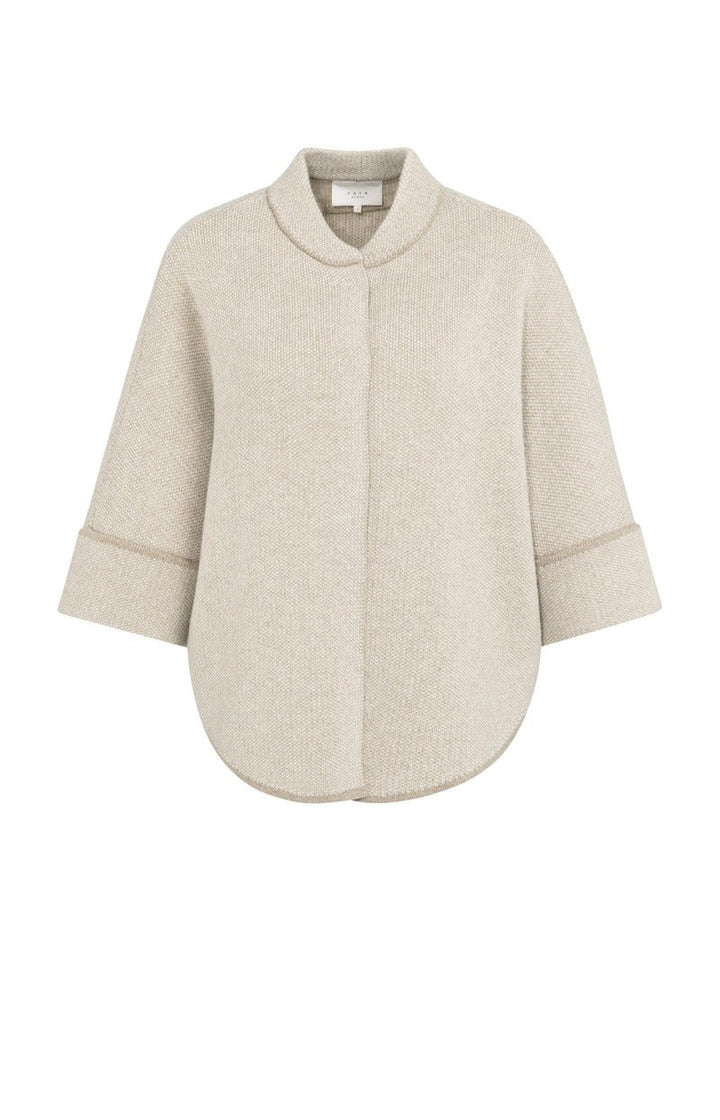 Poncho-vest Met Ronde Zoom - Licht Bruin