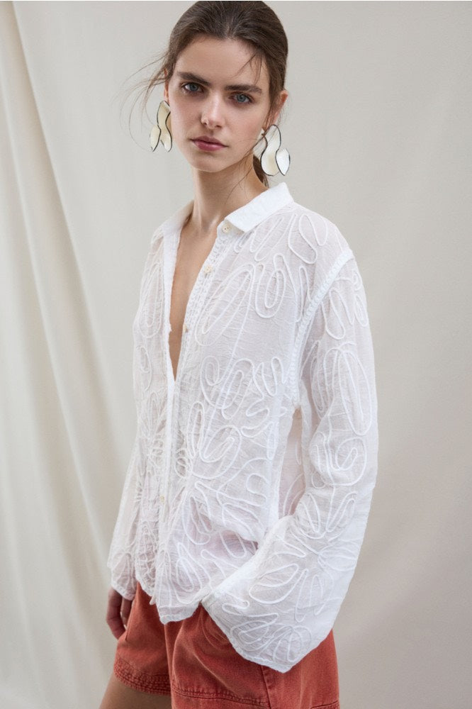 Violiana Ls Shirt - Wit