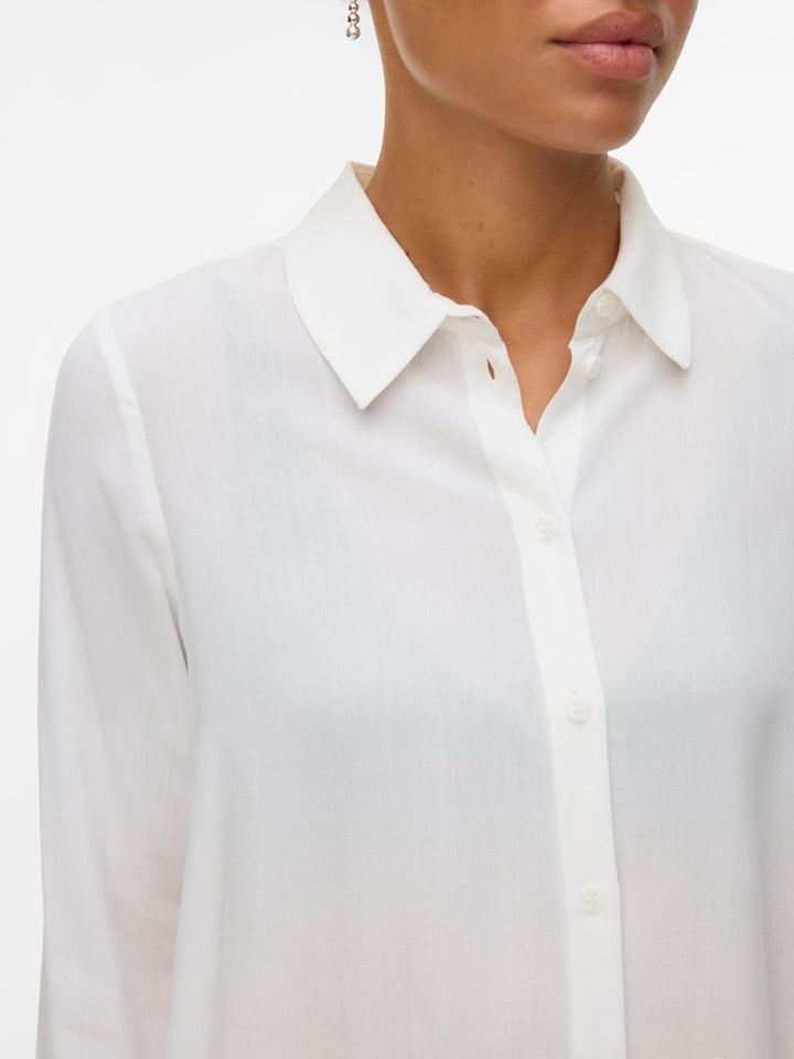 Vmbumpy L/s Basic Shirt Wvn Ga Noos - Off-white