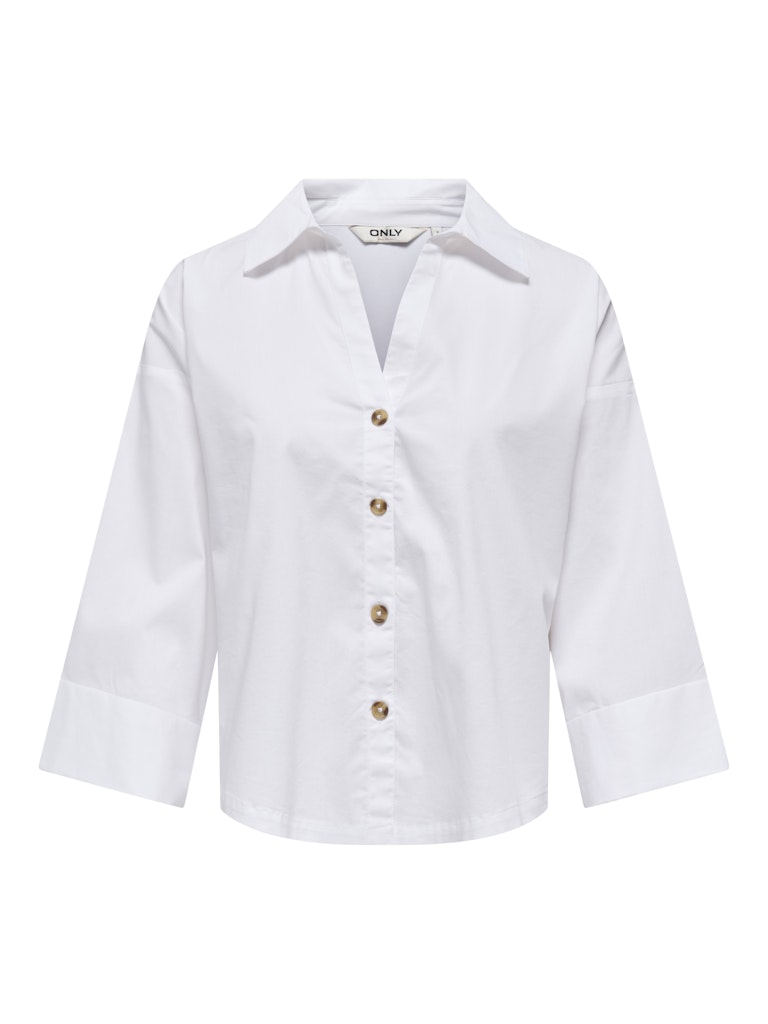 Onlsaki Bersa 3/4 Shirt Cc Wvn - Off-white