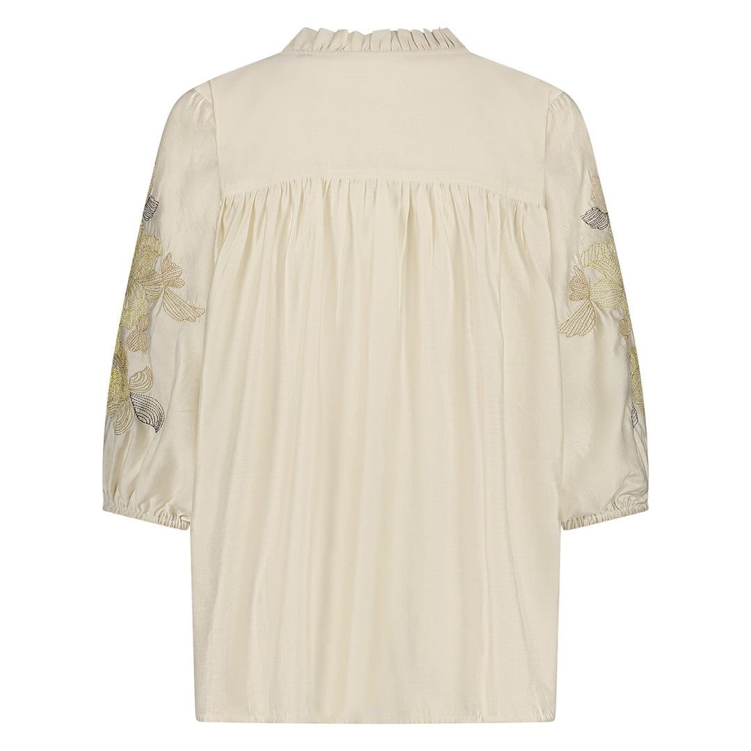 Tina Blouse Embroidery - Off-white