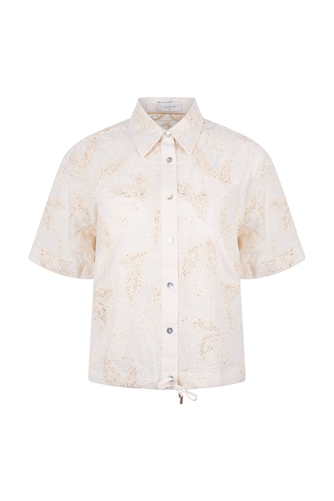 Leonora Blouse - Ecru Dessin