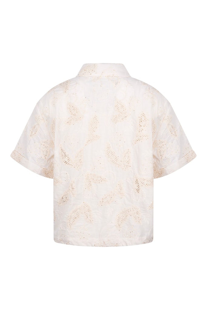 Leonora Blouse - Ecru Dessin
