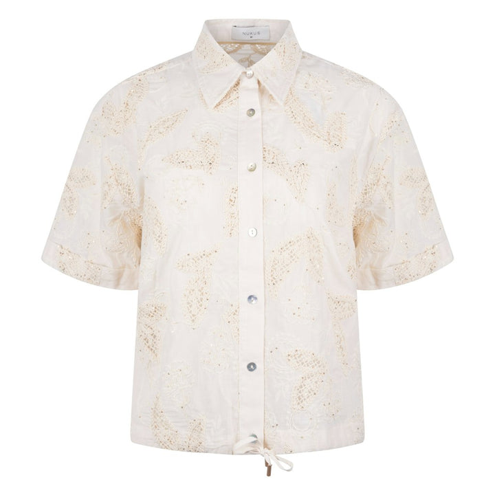 Leonora Blouse - Ecru Dessin