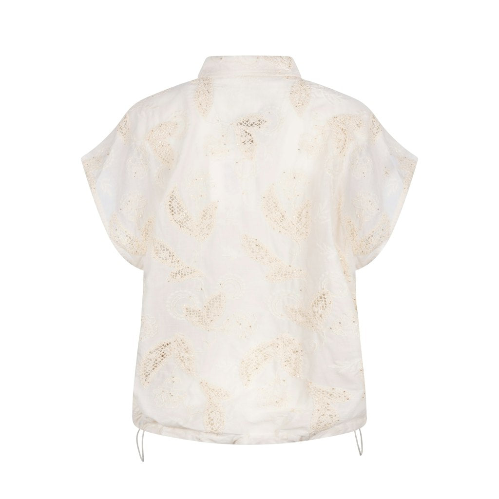 Leonora Blouse - Ecru Dessin