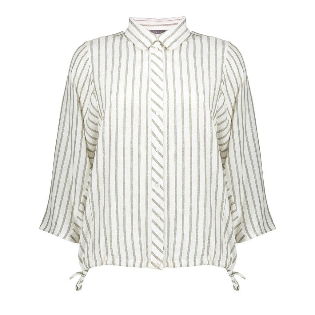 Blouse Lurex Stripes - Ecru Dessin