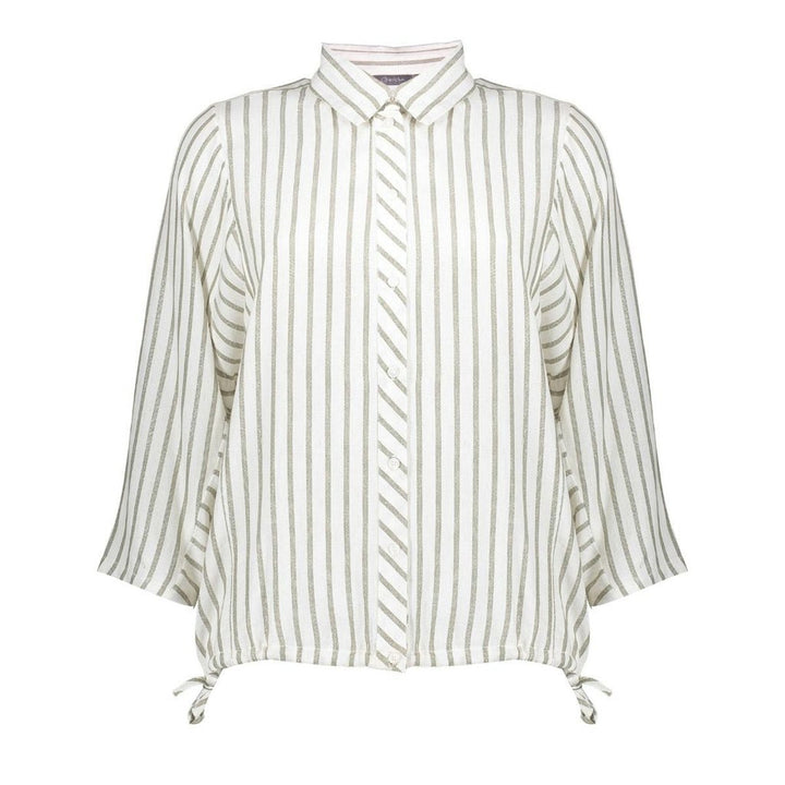 Blouse Lurex Stripes - Ecru Dessin