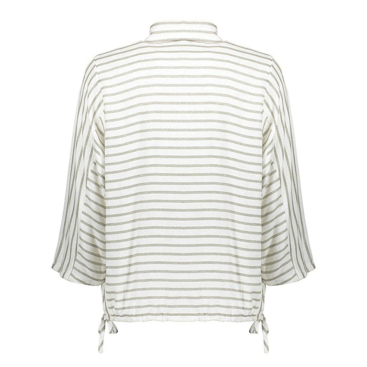Blouse Lurex Stripes - Ecru Dessin