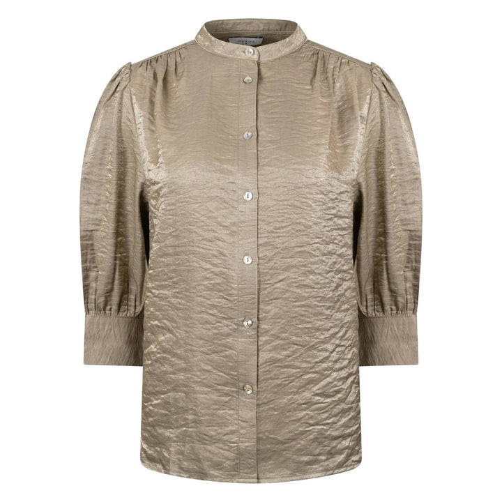 Lilly Blouse Shiny - Oud Groen