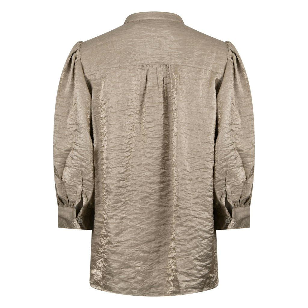 Lilly Blouse Shiny - Oud Groen