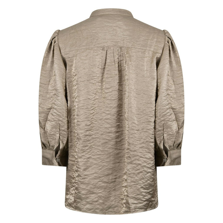 Lilly Blouse Shiny - Oud Groen