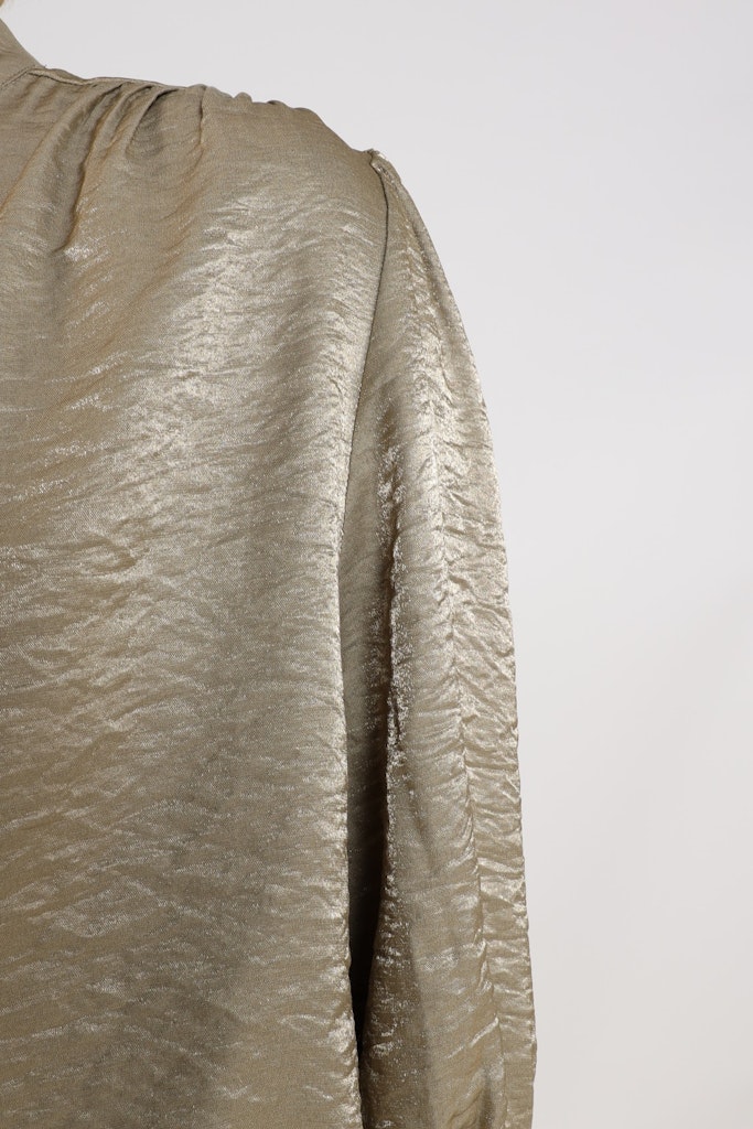 Lilly Blouse Shiny - Oud Groen